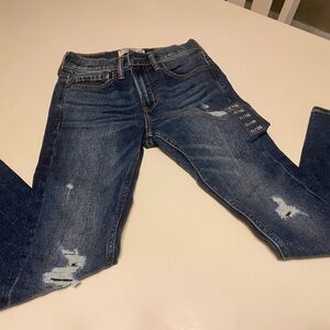 NWOT ABERCROMBIE KIDS DISTRESSED SUPER SKINNY SLIM JEANS SIZE 13/14
